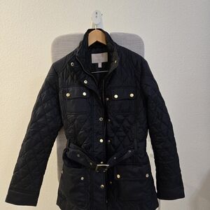Banana Republic Black Quilted Utility Jacket